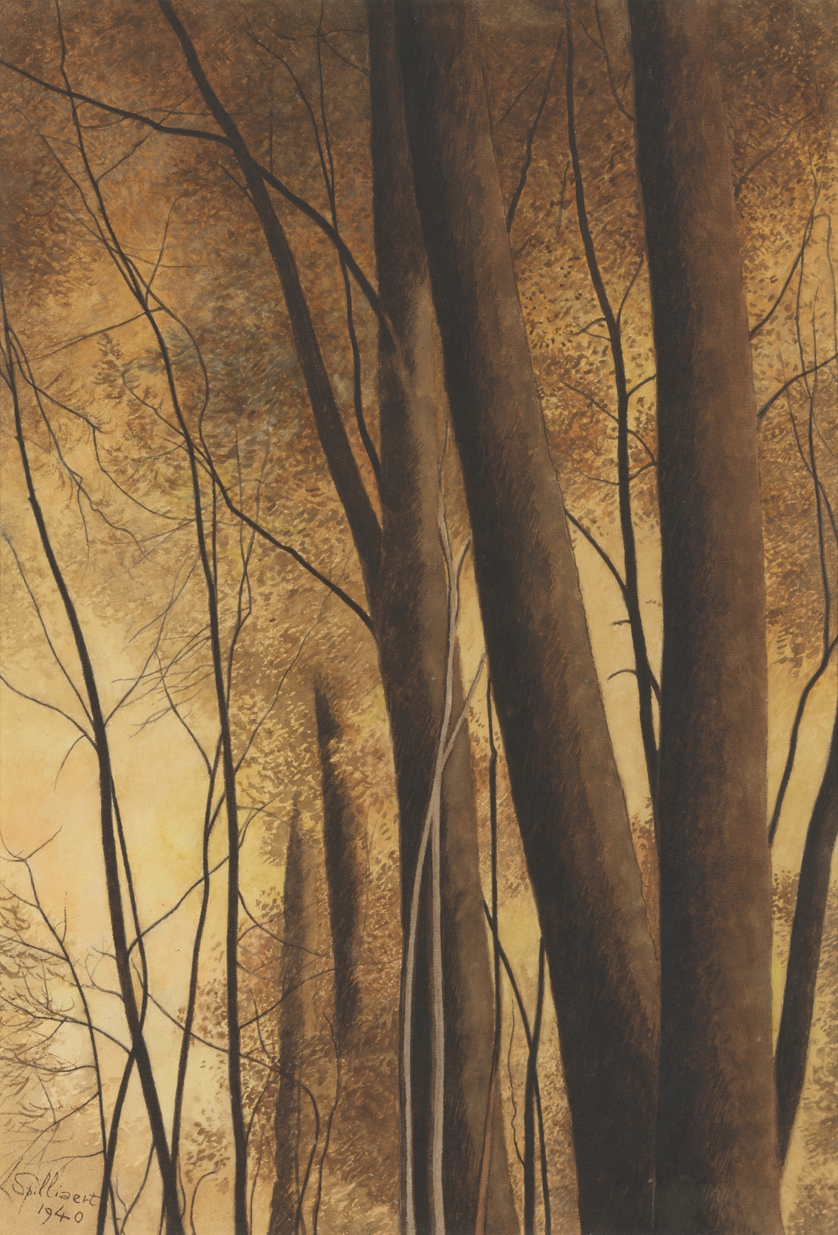 Bomen by Léon Spilliaert