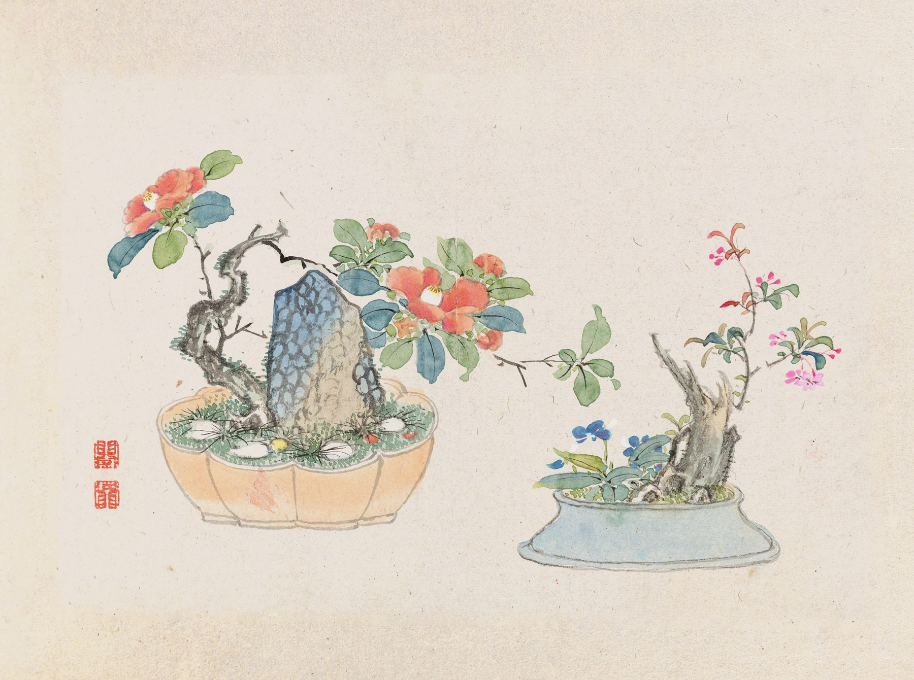 Bonsai kabenzu, Pl.04 by Anonymous