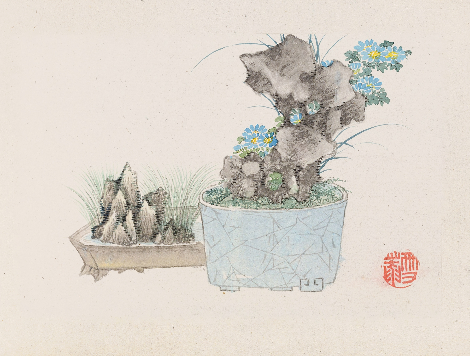 Bonsai kabenzu, Pl.14 by Anonymous