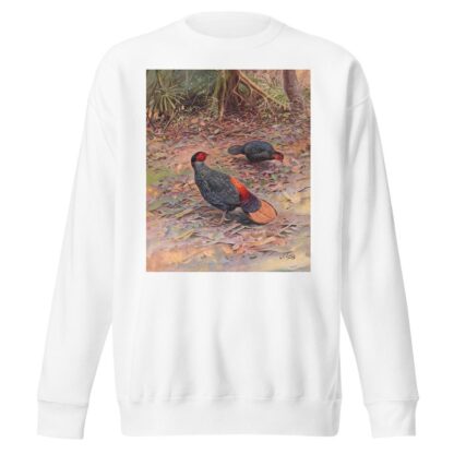 Bornean Crestless Fireback by George Edward Lodge Sweatshirt