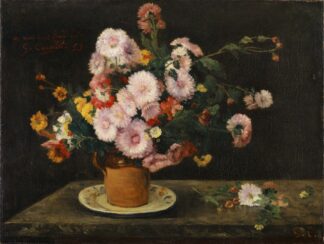 Bouquet Of Asters by Gustave Courbet