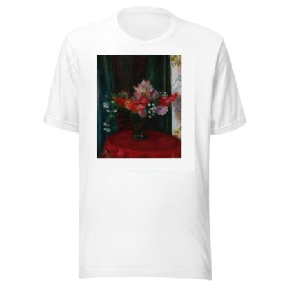 Bouquet on Red Tablecloth by William James Glackens T-Shirt