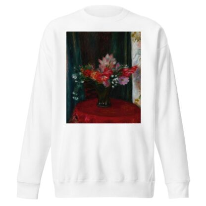 Bouquet on Red Tablecloth by William James Glackens Sweatshirt