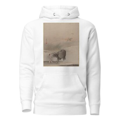 Boy with Cow at the River’s Edge by Hashimoto Gahō Hoodie