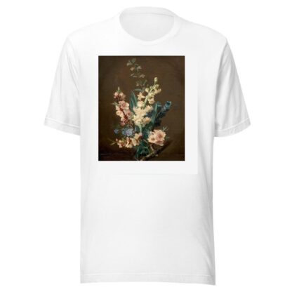 Branche de pommier et pieds d’alouettes, avec un vol d’abeille by Jean-Baptiste Gallet T-Shirt
