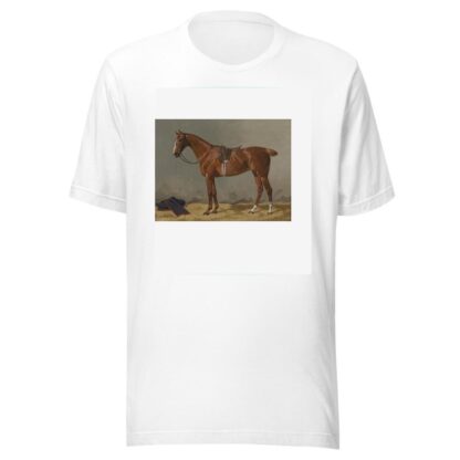 Brauner gesattelt im Stall by Emil Volkers T-Shirt