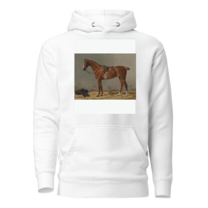 Brauner gesattelt im Stall by Emil Volkers Hoodie