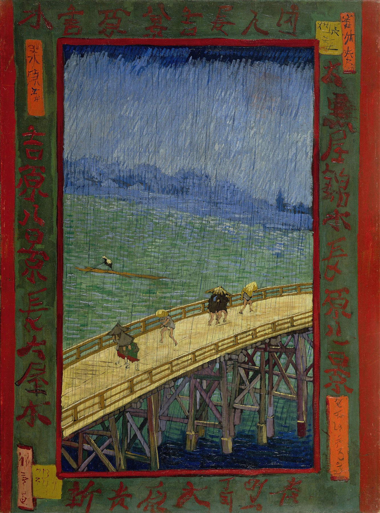 Bridge in the rain by Vincent van Gogh