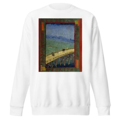 Bridge in the rain by Vincent van Gogh Sweatshirt