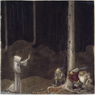 Brother St. Martin and the Three Trolls by John Bauer
