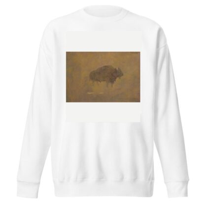 Buffalo in a Sandstorm by Albert Bierstadt Sweatshirt