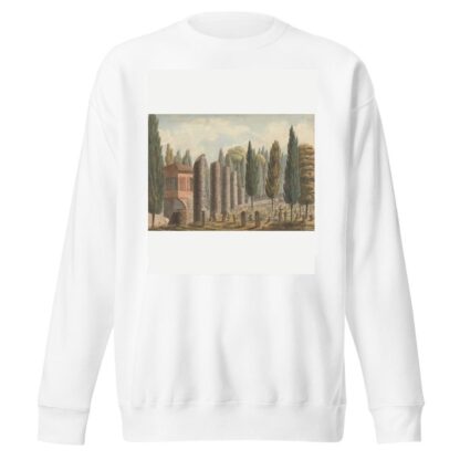 Burial Ground Surrounded by Ruined Columns and Pinetrees….Turkey by Willey Reveley Sweatshirt