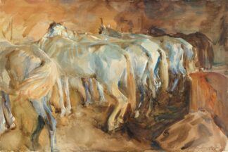 Bus Horses in Jerusalem by John Singer Sargent