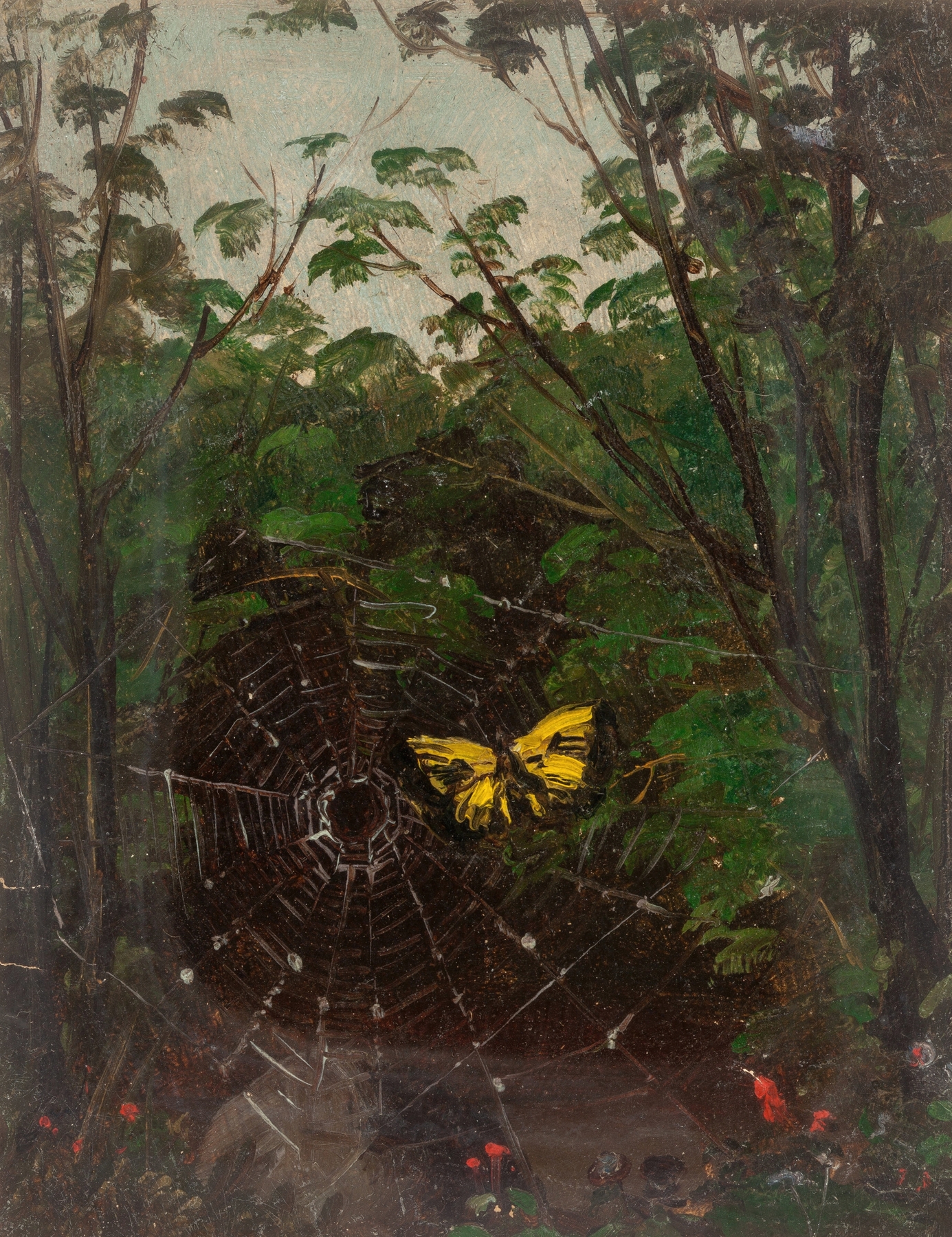 Butterfly in a Spiderweb by Lemuel Maynard Wiles