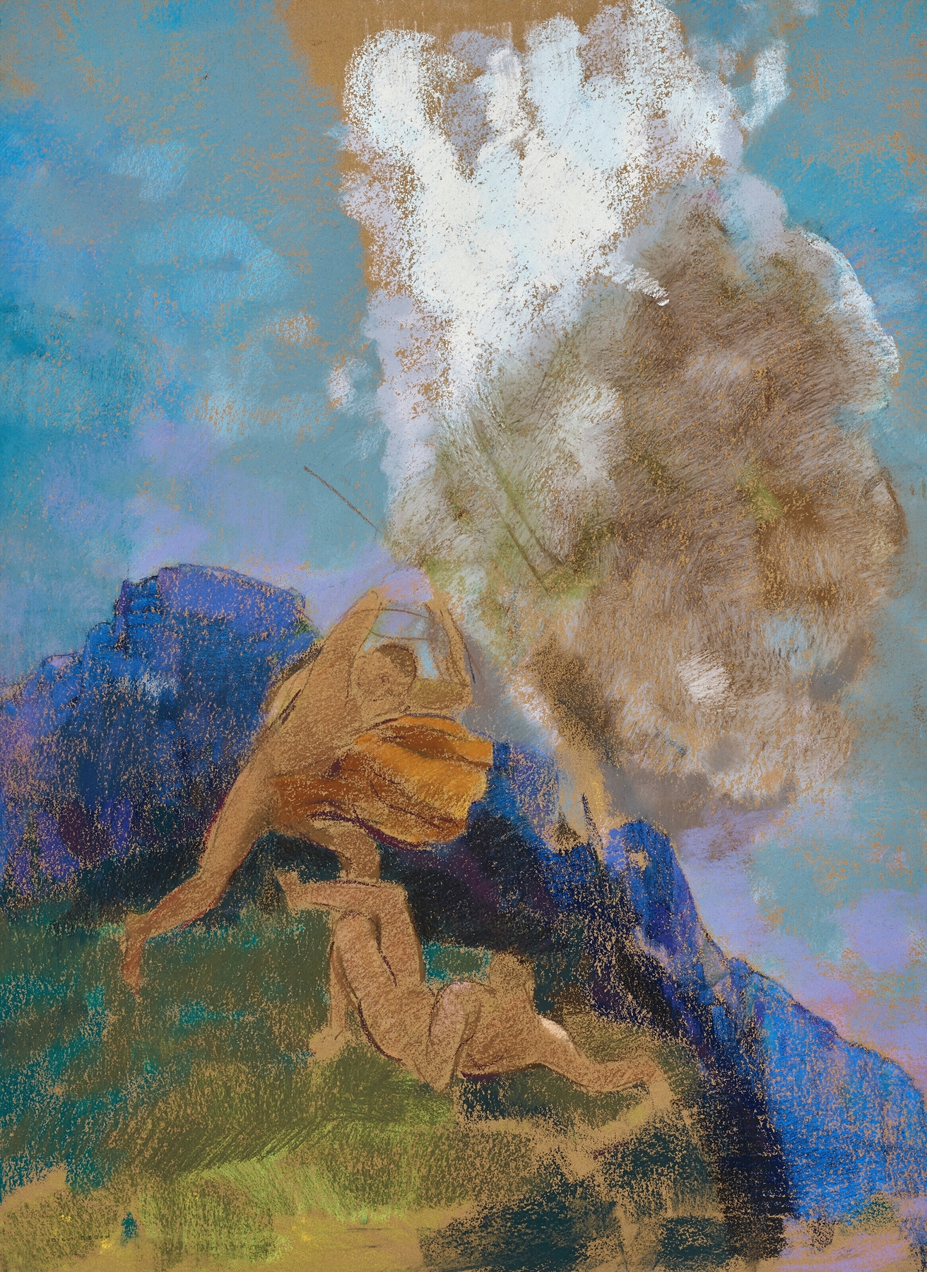Caïn et Abel by Odilon Redon
