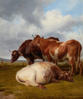 Cattle Grazing by Thomas Sidney Cooper