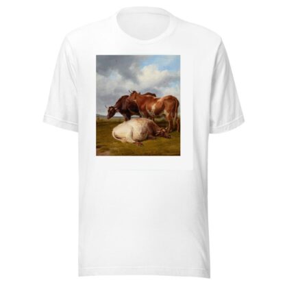 Cattle Grazing by Thomas Sidney Cooper T-Shirt