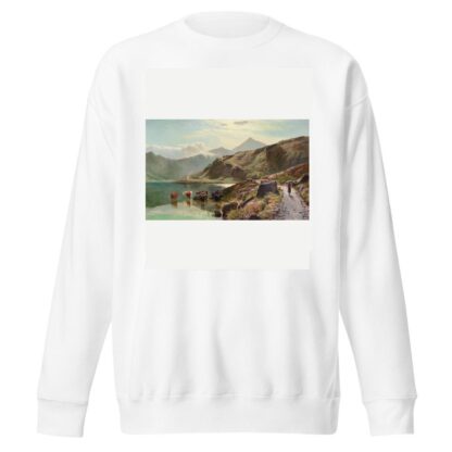 Cattle watering near Snowdonia by Sidney Richard Percy Sweatshirt