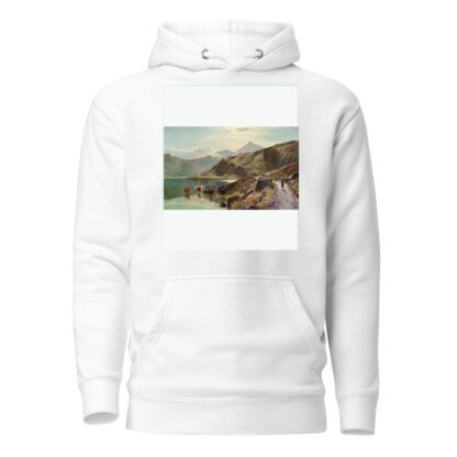 Cattle watering near Snowdonia by Sidney Richard Percy Hoodie