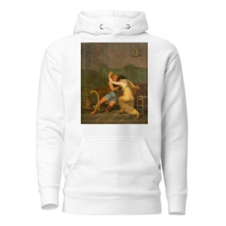 Catullus and Lesbia, who in his arms seeking solace for her spurvs death by Nicolai Abildgaard Hoodie