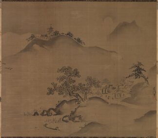 Chinese Landscape by Kano Chikanobu
