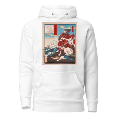 Chinzei Hachirō Tametomo and Oniyashi on a Beach by Tsukioka Yoshitoshi Hoodie