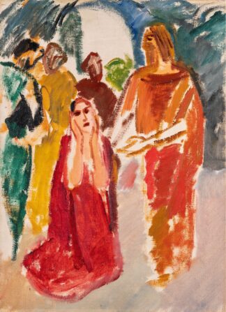Christ and the Adulteress by Karl Isakson