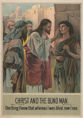 Christ and the blind man by Harris, Jones & Co