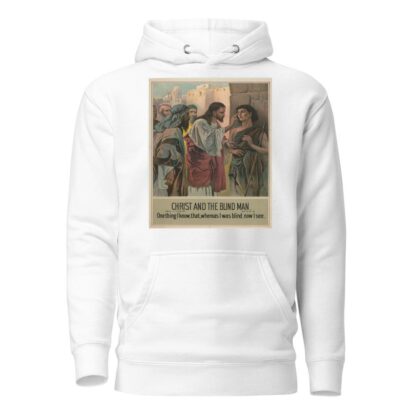 Christ and the blind man by Harris, Jones & Co Hoodie