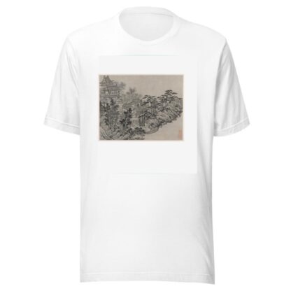 Cloud-Climbing Pavilion by Shen Zhou T-Shirt
