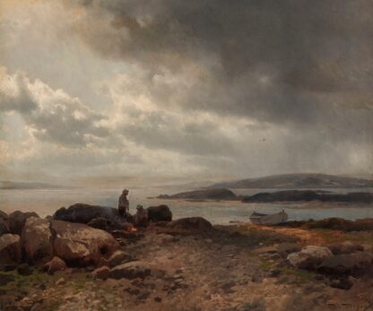 Coast of Maine by Hermann Ottomar Herzog Hoodie