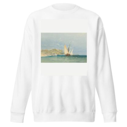 Coast Scene with Sailing Boats by James Holland Sweatshirt