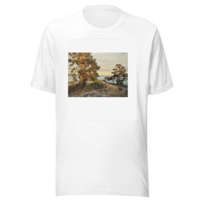 Coastal landscape at sunset by Gottfrid Kallstenius T-Shirt