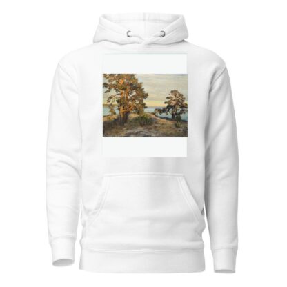Coastal landscape at sunset by Gottfrid Kallstenius Hoodie