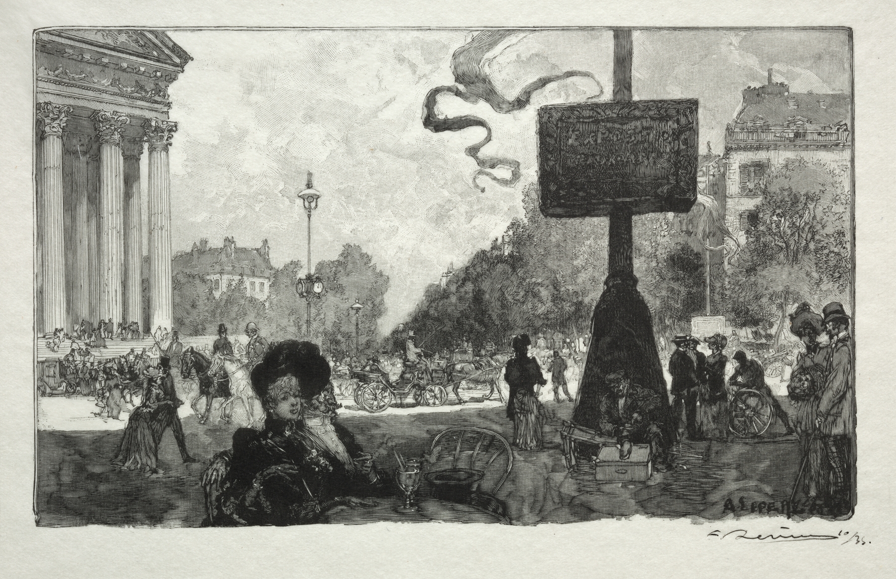 Coin de la Rue Royale by Auguste Louis Lepère