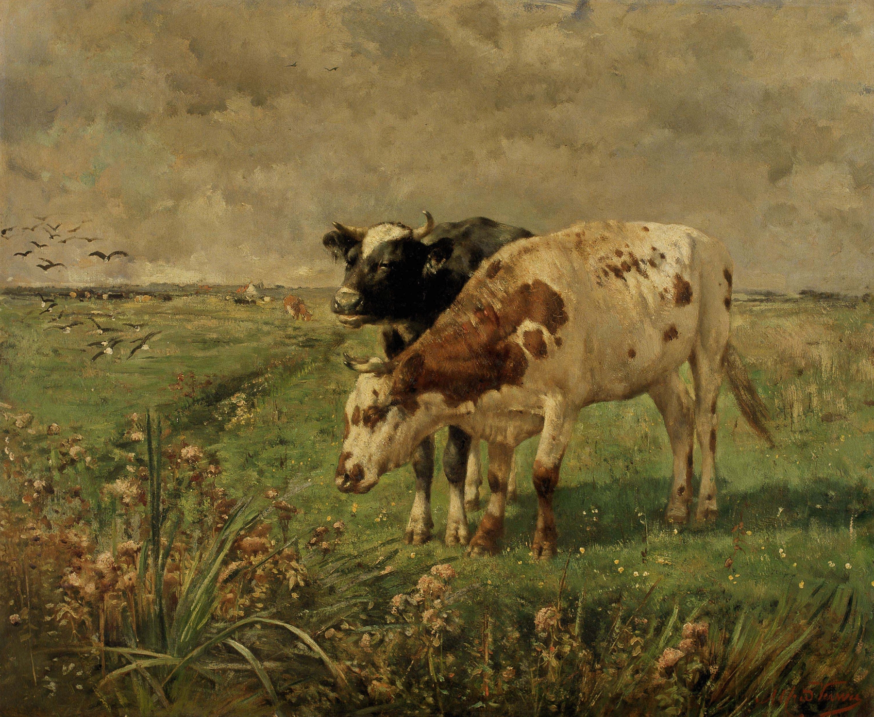 Common Agrimony by Alfred Verwee