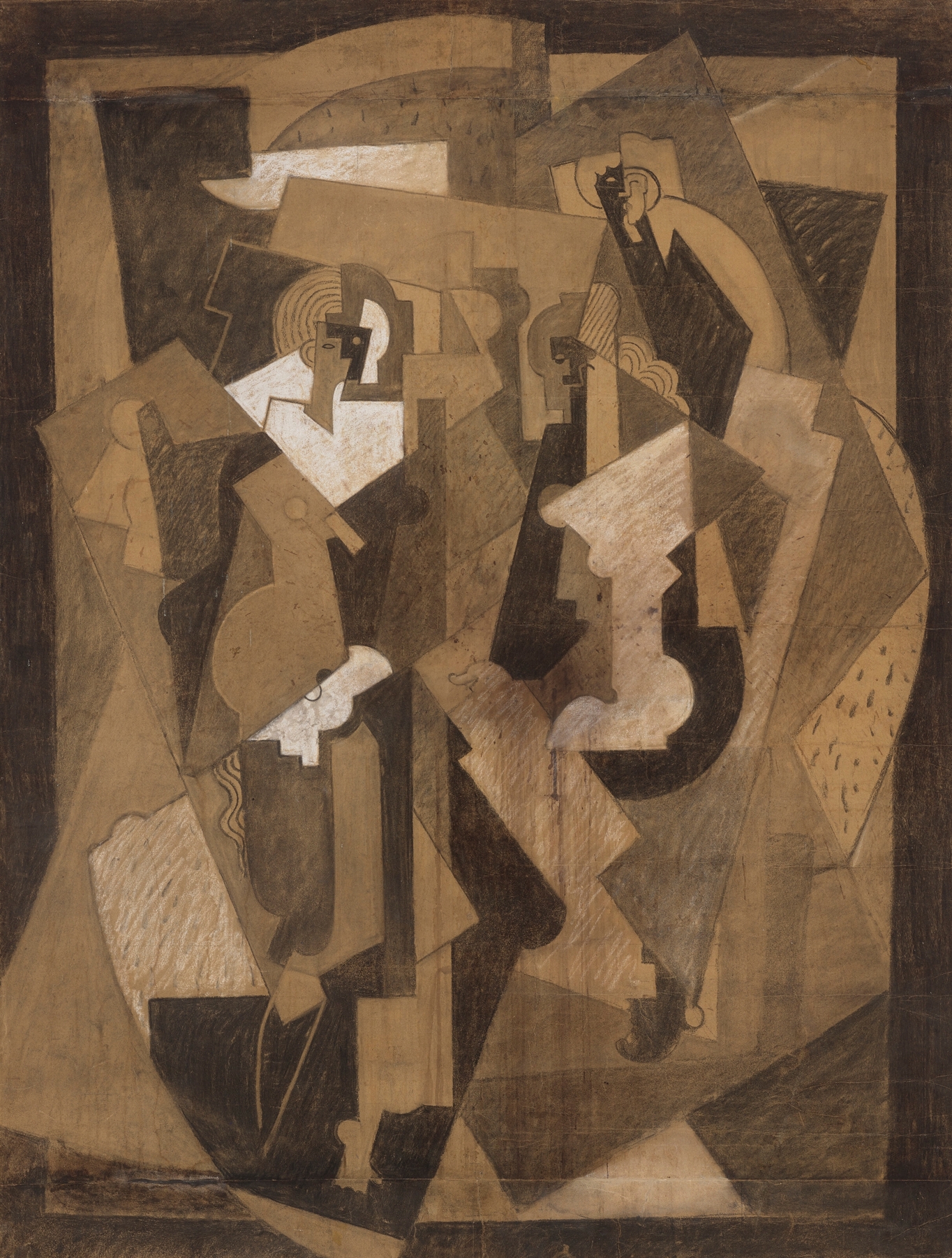 Composition aux trois personnages by Albert Gleizes