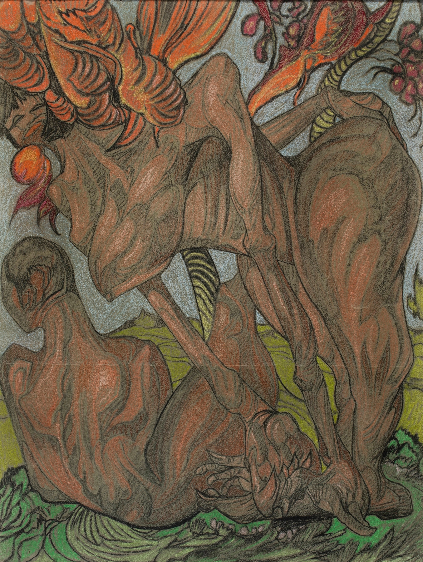 Composition – Temptation of Adam by Stanisław Ignacy Witkiewicz