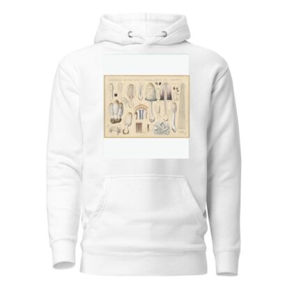 Coprinus comatus Fr., porcellanus Schff. by Hans Walty Hoodie