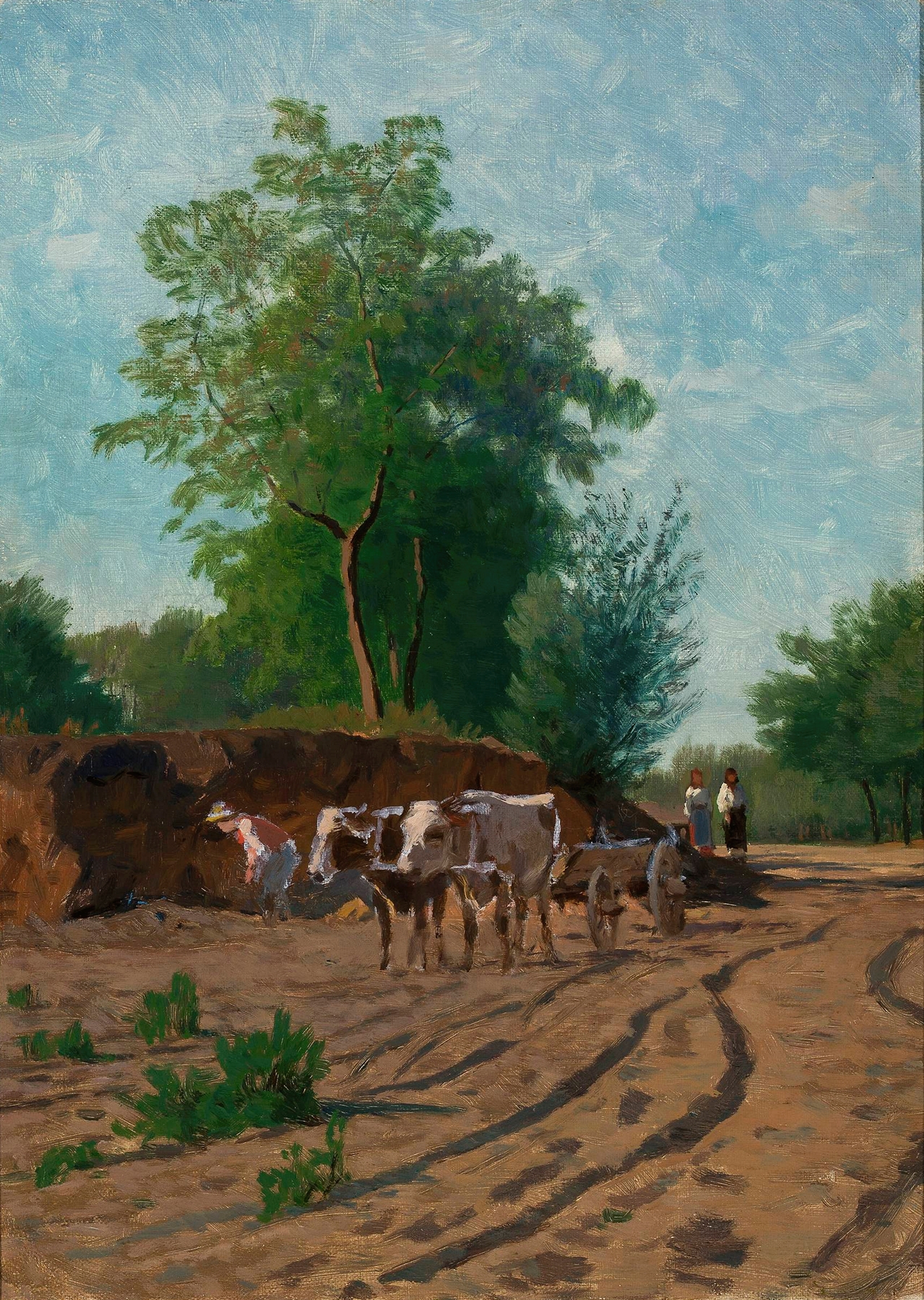 Countryside landscape, sketch by Walery Brochocki
