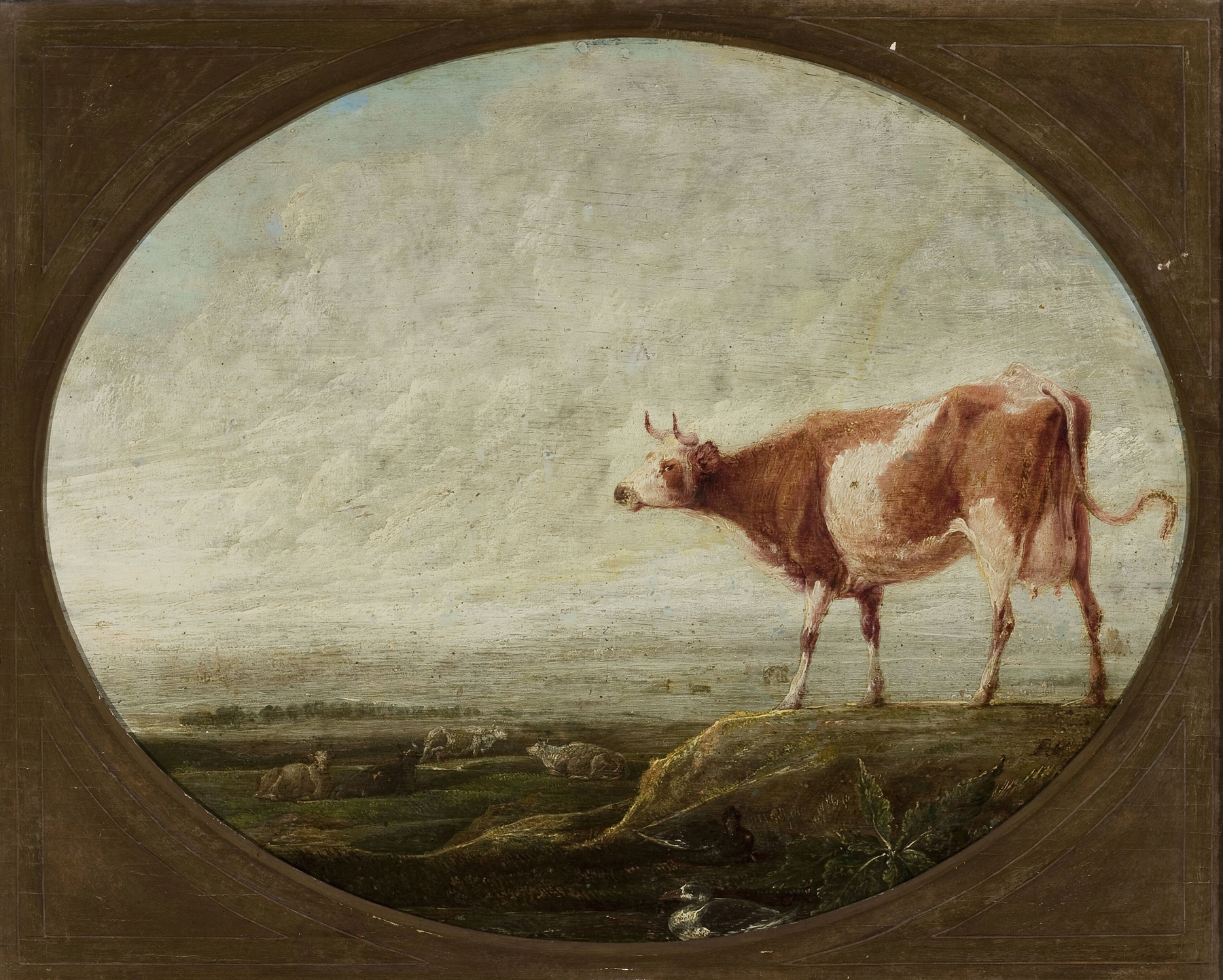 Cow in the pasture by François Ryckhals