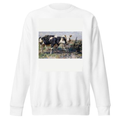 Cows In A Field by Heinrich Von Zügel Sweatshirt
