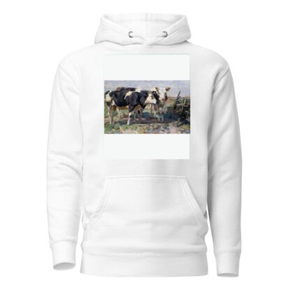 Cows In A Field by Heinrich Von Zügel Hoodie