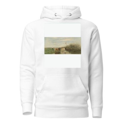Cows in a Soggy Meadow by Willem Maris Hoodie