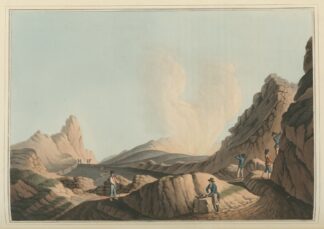 Crater in the Island of Stromboli by Luigi Mayer