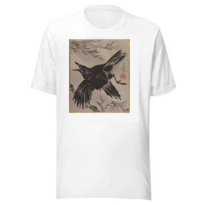 Crow and Willow Tree by Kawanabe Kyōsai T-Shirt
