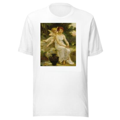 Cupid Whispering to a Young Maiden by Guillaume Seignac T-Shirt