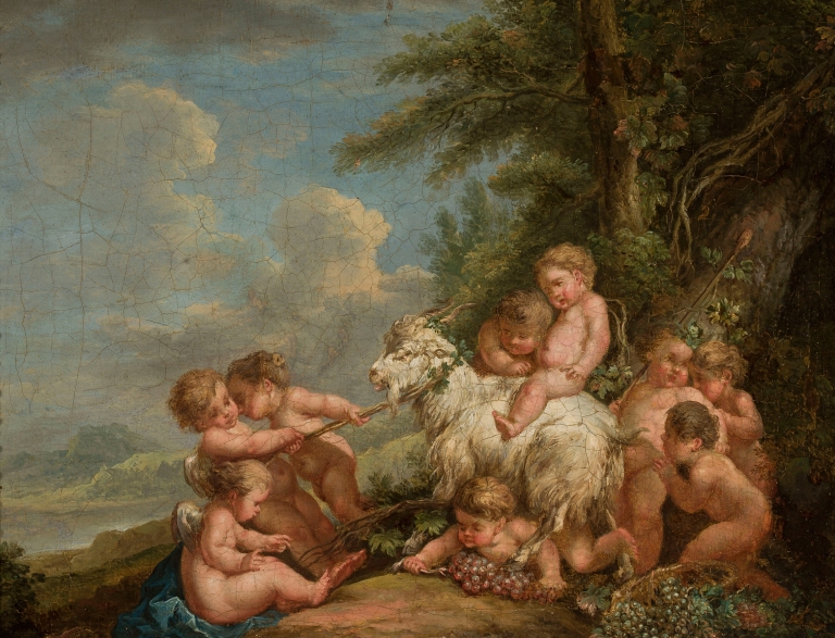 Cupids at play by Johann Albrecht Friedrich Rauscher