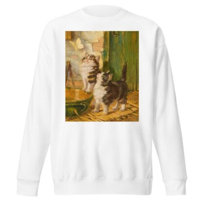 Curiosity and the Butterfly by Julius Adam the elder Sweatshirt