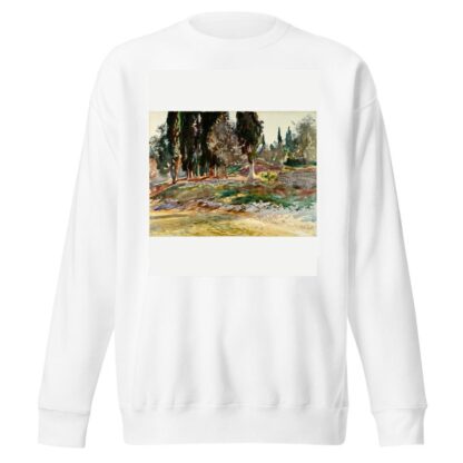 Cypress Trees at San Vigilio, Lake Garda by John Singer Sargent Sweatshirt